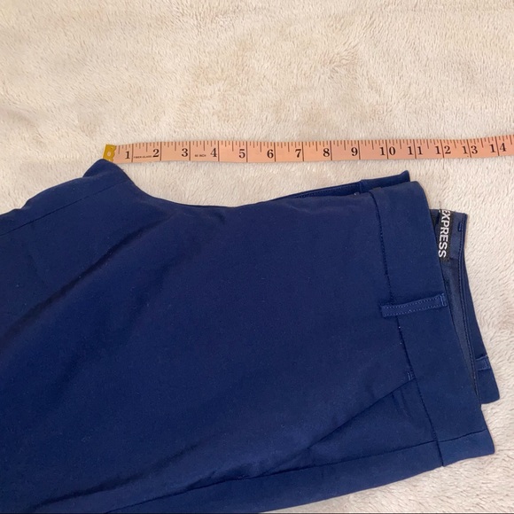 EXPRESS Navy/ Dark Blue columist straight leg dress pant - Picture 8 of 9